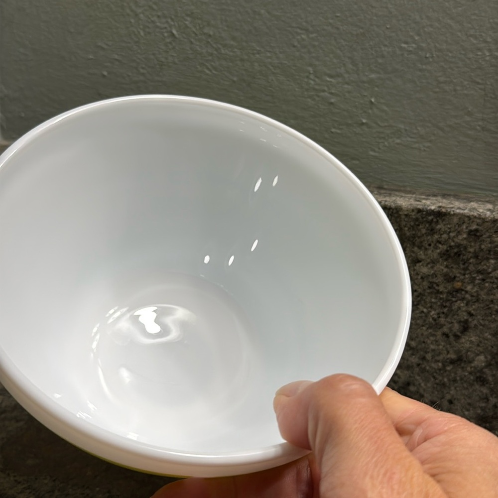“Vintage Charm” inspired by Pyrex-3C/7L-White with Avocado Striped Matte Finish - Picture 7 of 11